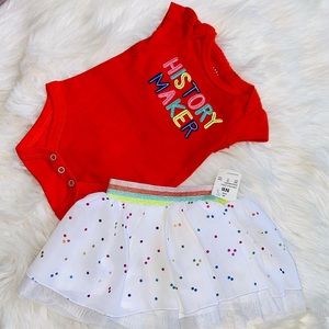 2pc Newborn Baby Girl Outfit
